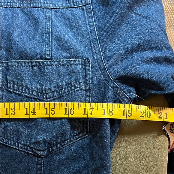 Bongo jeans long sleeve midi denim‎ dress/jacket size 8/M - Picture 5 of 14